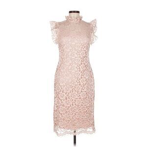 Enfocus Studio Lace Midi Dress in Blush